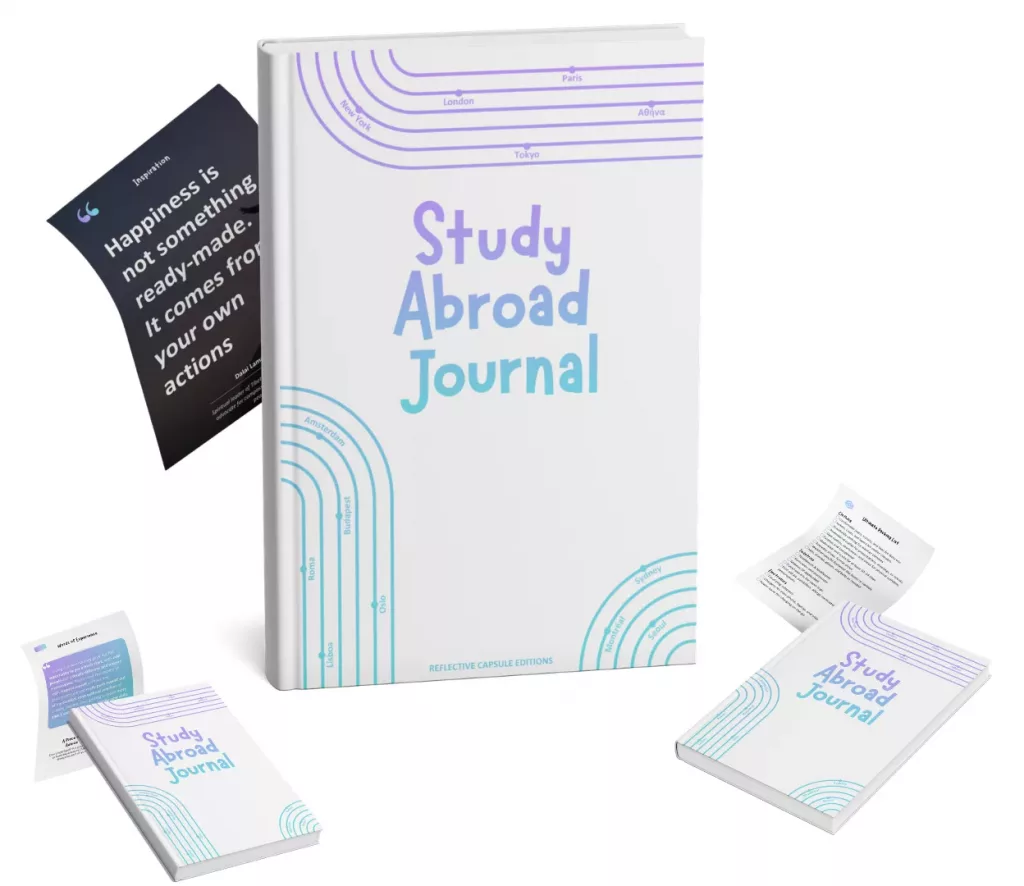 Study Abroad Journal homepage photo mobile design